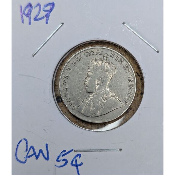 Canada Coin Lot – 1931 One Cent x3 + 1929 Five Cent George V - Picture 5 of 6
